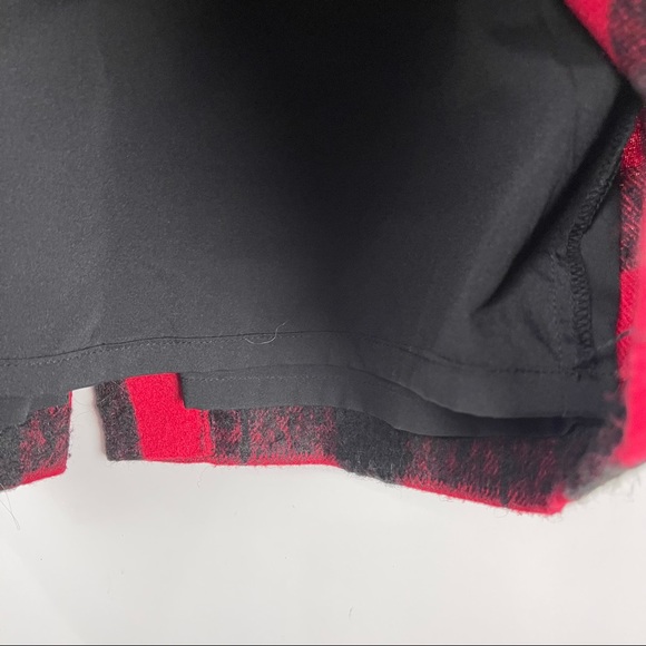 Talbots Petites Red Buffalo Plaid Wool Blend Pencil Skirt Sz 6P - Picture 4 of 8